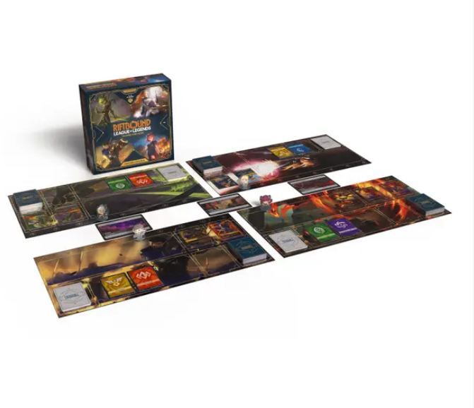 Caja Riftbound Proving Grounds en inglés.