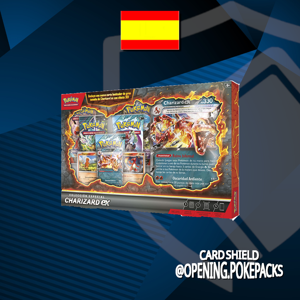 Caja coleccion especial de Charizard ex.