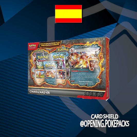 Caja coleccion especial de Charizard ex.